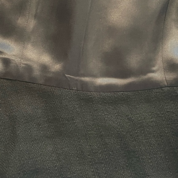 Society black linen blazer with ruffle detail - Picture 12 of 15